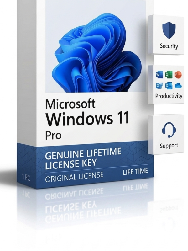 Windows 11 Pro — Genuine Lifetime License Key