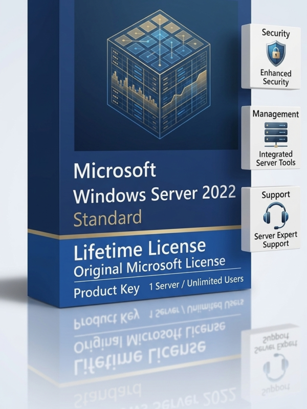 Windows Server 2022 Standard Full License – Lifetime Warranty & Activation