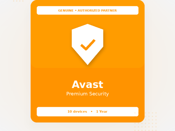Avast Premium Security – 1 Year 10 Devices Multi-Device Suite